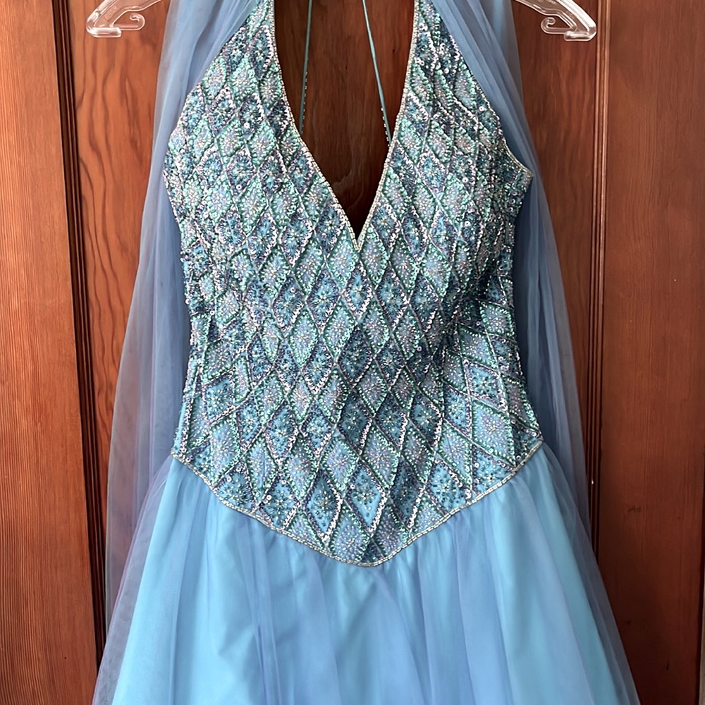 Jovani | Blue Sequins | Size 10